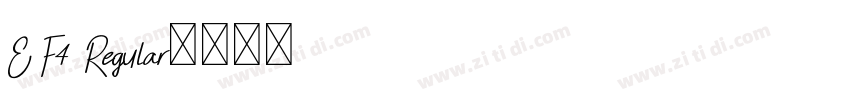 E F4 Regular字体转换